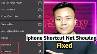 iPhone Shortcuts Not Showing On Share Sheet Hindi IPhone Shortcuts Not Working #shortscuts #iphone