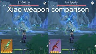 Xiao weapon comparison best f2p weapon