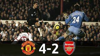 Manchester United vs Arsenal 4-2  EPL 20042005  All Goals & Full Match Highlights