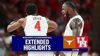 Texas at No. 3 Houston College Basketball Highlights  CBS Sports