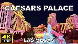 4K HDR Caesars Palace Las Vegas Walking Tour  February 2024