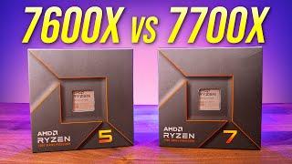 6 or 8 Cores? AMD Ryzen 5 7600X vs Ryzen 7 7700X