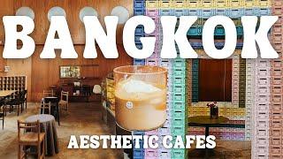 Bangkok Cafe Vlog  Aesthetic Cafes in Bangkok Cafe Hopping Coffee Shopping Haul Thailand 2024