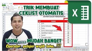 cara membuat checklist otomatis di microsoft excel  tutorial ms excel untuk pemula