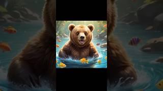 Bear and Fish Friendship A Rare Sight In Nature  Incredible Video Bear and Fish Best Friends