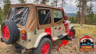 Jurassic Park Jeep YJ What it takes to build one #jurassicjeep