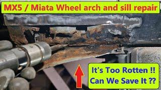 MX5  Miata MK1 wheel arch and sill repair  2022