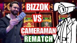 My Cameraman Challenged Me To a Slot Challenge AGAIN Bizzok V Cameraman Part 2