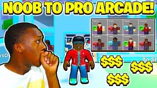 NOOB TO PRO I OPENED MY VERY OWN ARCADE AND BECAME RICH IN ROBLOX ARCADE EMPIRE