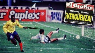 La humillación más grande de la historia  Argentina - Colombia 0-5 Eliminatorias Mundial 1994.