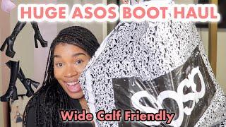 HUGE ASOS BOOT HAUL  FALL HAUL  WIDE CALF THICK THIGH FRIENDLY  TRENDY 2022  GOLDENCHILDCHI