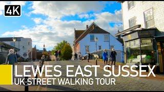 Lewes East Sussex UK  Town Centre Walking Tour with captions
