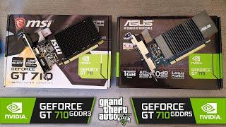 GT 710 GDDR5 vs GT 710 DDR3 - GTA V