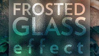 Frosted Glass Effect  Photoshop