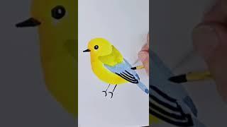 #shorts how to paint a cute bird