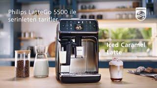 Philips LatteGo 5500 ile serinleten tarifler  Iced Caramel Latte