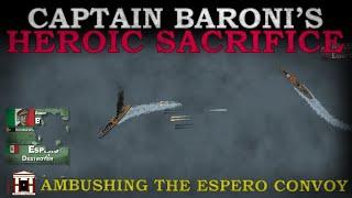 Last stand of Italian Destroyer Espero  Ambush against the Espero Convoy Documentary