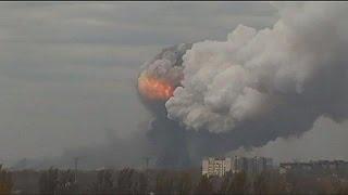 Ukraine  explosion dune usine chimique à Donetsk