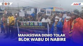 MAHASISWA DAN RAKYAT DEMO TOLAK BLOK WABU DI NABIRE