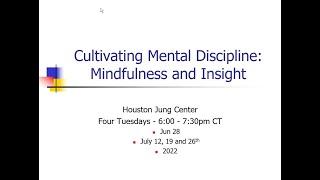 Cultivating Mental Discipline Mindfulness and Insight