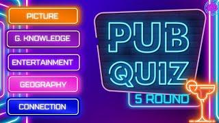 Pub Quiz 5 Round Test Your Knowledge Picture General Knowledge Entertainment And More. #64