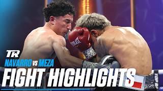 Steven Navarro Shows Technical Skills And Outshines Juan Pablo Meza  FIGHT HIGHLIGHTS