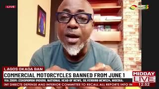 Lagos Okada Ban Commercial Motorcycles Banned From June 1