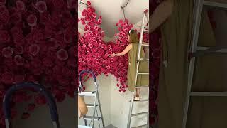 Bring everlasting beauty to your space with stunning artificial flower backdrops 