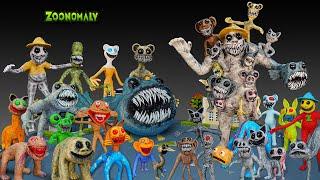  All ZOONOMALY MONSTER HEIGHT COMPARISON with polymer clay