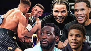 Fighters REACT to Teofimo Lopez BEATING Jamaine Ortiz in LACKLUSTER Win Crawford Haney Tank MORE