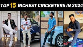 Top 15 richest cricketers in the world 2024  Top 10 most richest cricketers in 2024