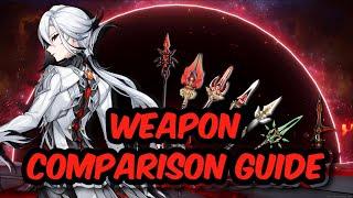 ARLECCHINO Weapon Comparison  Arlecchino Best weapons 2024.
