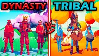 WARRIORS OF DYNASTY vs WILD TRIBAL TEAM - Totally Accurate Battle Simulator  TABS