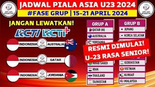 Jadwal Piala Asia U23 2024 - Timnas Indonesia vs Australia - Piala Asia 2024 Qatar