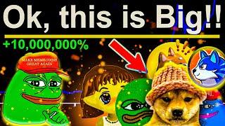 Big News for Memecoins - Early Buyers Will Make Millions   PEPE COIN Update 