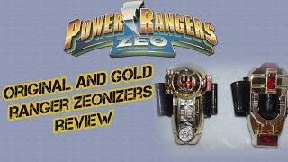 Power Rangers Zeo morpher review normal and gold ranger zeonizers