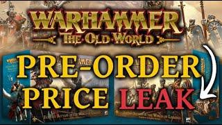 Warhammer The Old World Pre-Order and Price Leak