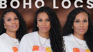 UPGRADE YOUR HAIR GAME WITH BOHO LOCS  STEP-BY-STEP KNOTLESS TUTORIAL  FEAT YWIGS