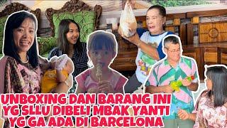 UNBOXING BELANJAAN DAN BARANG INI YG SELALU DIBELI MBAK YANTI YG GA ADA DIBARCELONA