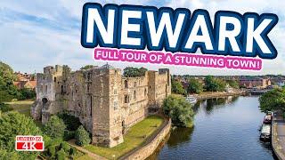 NEWARK ENGLAND  Tour of NEWARK ON TRENT from Newark Market to Newark Castle and Riverside Walk  4K