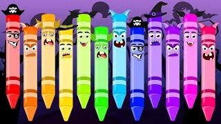 Scary Crayons Song  Halloween Song