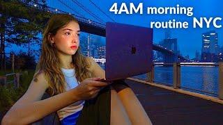 4am Productive Summer Morning Routine in NYC  medical student edition