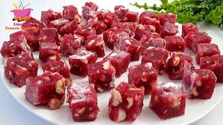 Turkish delight. Recipe is an extremely famous Turkish dish. Only 3 ingredients..