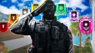 1v1 vs EVERY Rank BUT I Can ONLY Use Recruit... Rainbow Six Siege