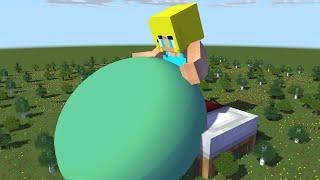 Giant Girl Vore Human Escape on the Bed - Minecraft Animation