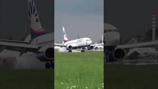 SunExpress Butter Landing at Stuttgart Airport