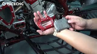 How to Install Upgraded Transparent Cylinder Head Side Cover For Yamaha Raptor 700 700R 2006-2024