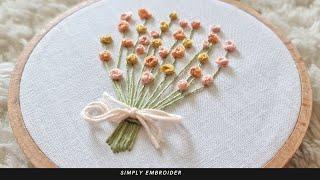 VERY SIMPLE FLOWER HAND EMBROIDERY DESIGNS FOR BEGINNERS