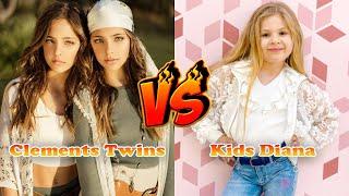 Kids Diana Show VS Clements Twins Ava And Leah Clements Stunning Transformation ⭐ From Baby To Now