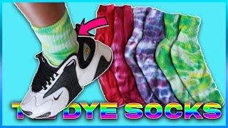 DIY TIE DYE SOCKS  QUICK & EASY